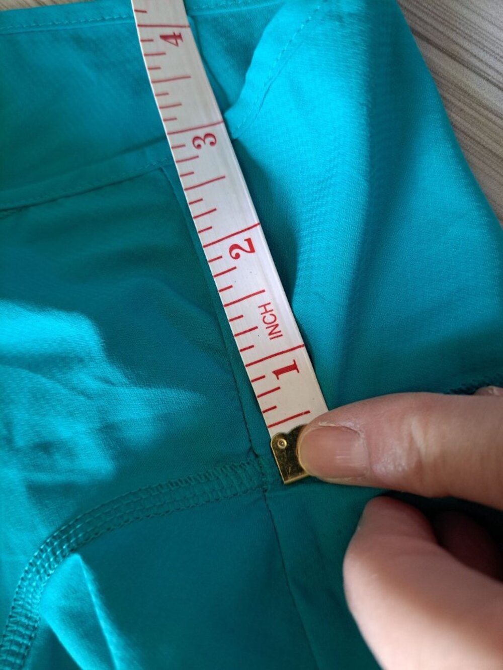 Patagonia Womens Strider Running Shorts Size XS 3" Blue Teal Patterned Waistband - Picture 7 of 14